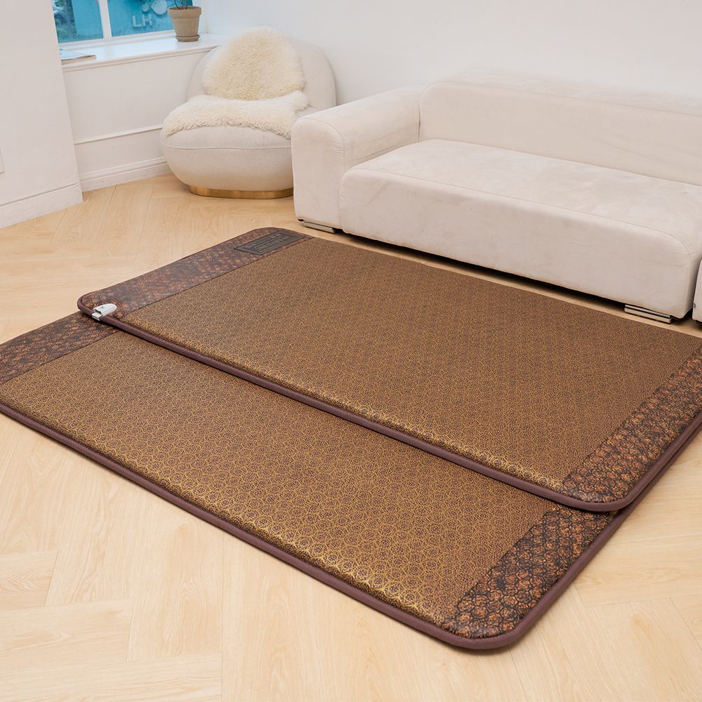 한일의료기 전기매트 전자파없는 전기장판 온열 난방 거실용 프리미엄 그레이 1인용 싱글