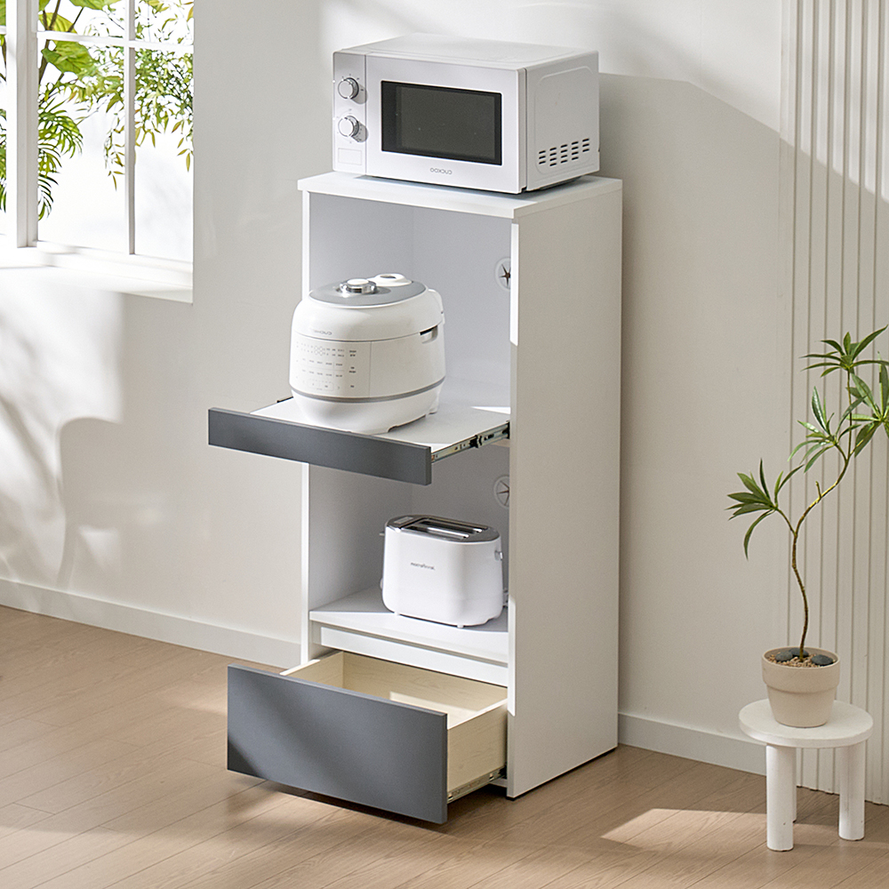 보네드 어센트 레인지 다이 미니 선반 수납 전자 렌지장 광파오븐 틈새 밥솥장 렌지대 500