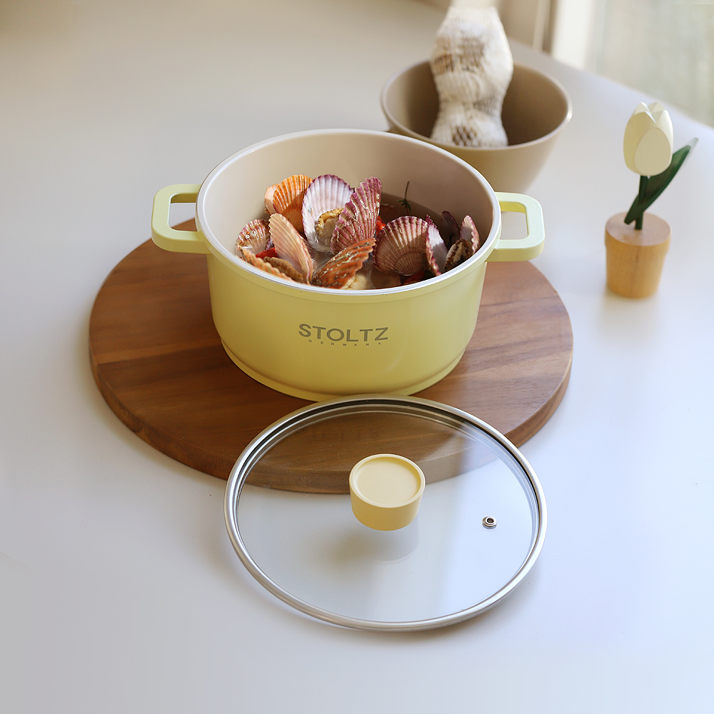 STOLTZ 슈톨츠 머랭 쿡웨어 IH 양수냄비 20cm 국내생산 통주물 냄비 - 상세 이미지 2