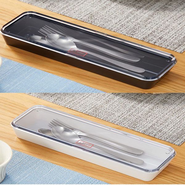 북유럽 사각 뚜껑 수저통 정리함 수저 보관함 수저함