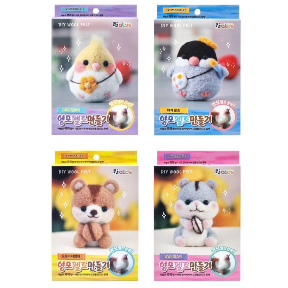 양모펠트 니들펠트 DIY 인형 만들기 세트 키트 - 상세 이미지 2