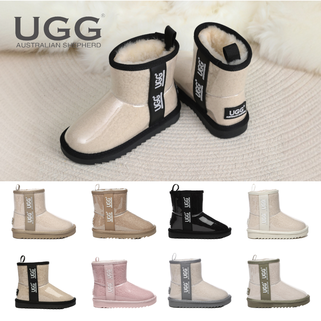 호주 어그 키즈 클래식 클리어 미니 코티드 방수 방한 양털 AS 에버 오즈웨어 레인 부츠