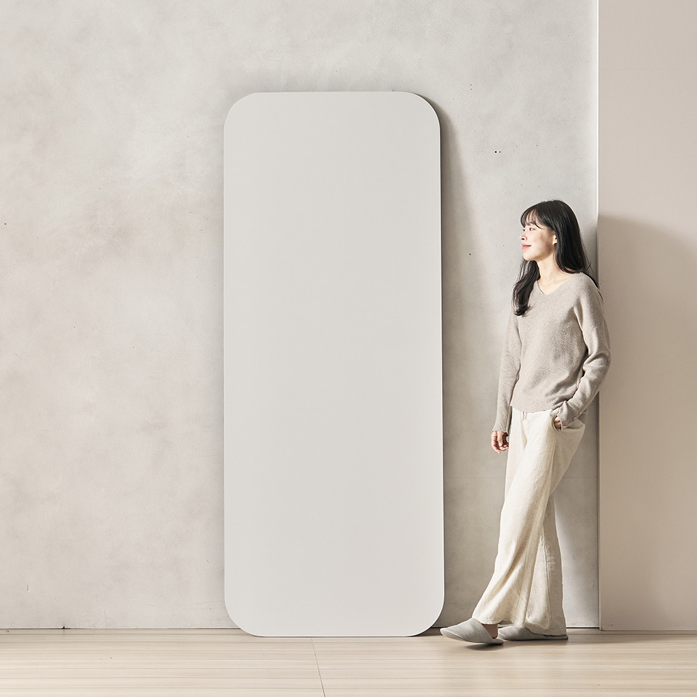 식탁 테이블 상판 교체용 세라믹 포세린 식탁테이블 2000x800 빅라운드 뮤즈화이트