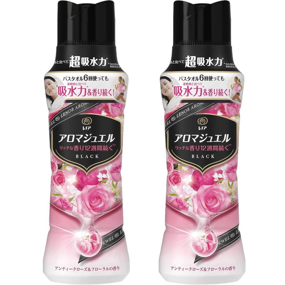 레노아 비즈 섬유 유연제 아로마 쥬얼 앤틱로즈앤플로랄 420ml X 2개 : 이지 앤 패스트