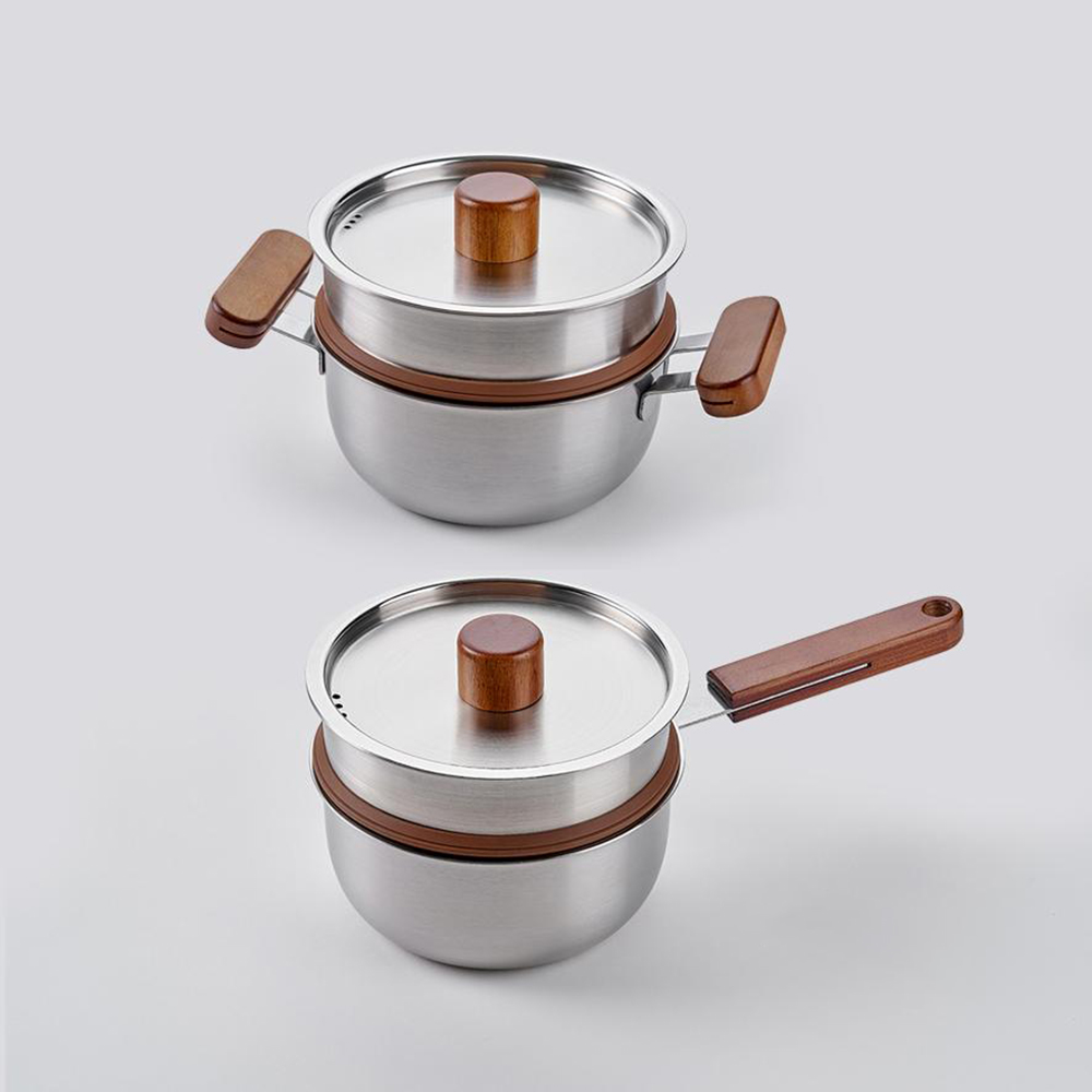 찜기 찜판 냄비 미니찜 야채 인덕션 스텐찜기 스테인리스 채반 뚜껑 만두 이유식 전골 이미지 8