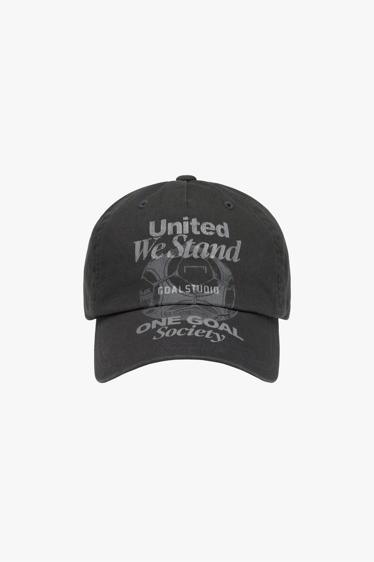 VINTAGE WASHED CAP-CHARCOAL : GOALSTUDIO