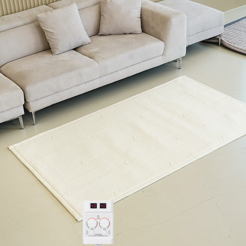 탄소매트 오가닉 면 전기요 EMF 전자파 안심 세탁 슈퍼싱글