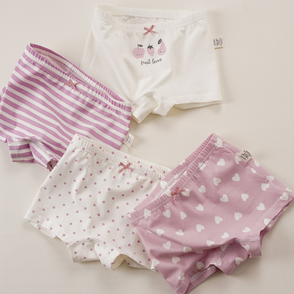 [빌도르] 퍼플버니 8매 여아 드로즈 사각 아동 키즈 어린이 팬티 세트