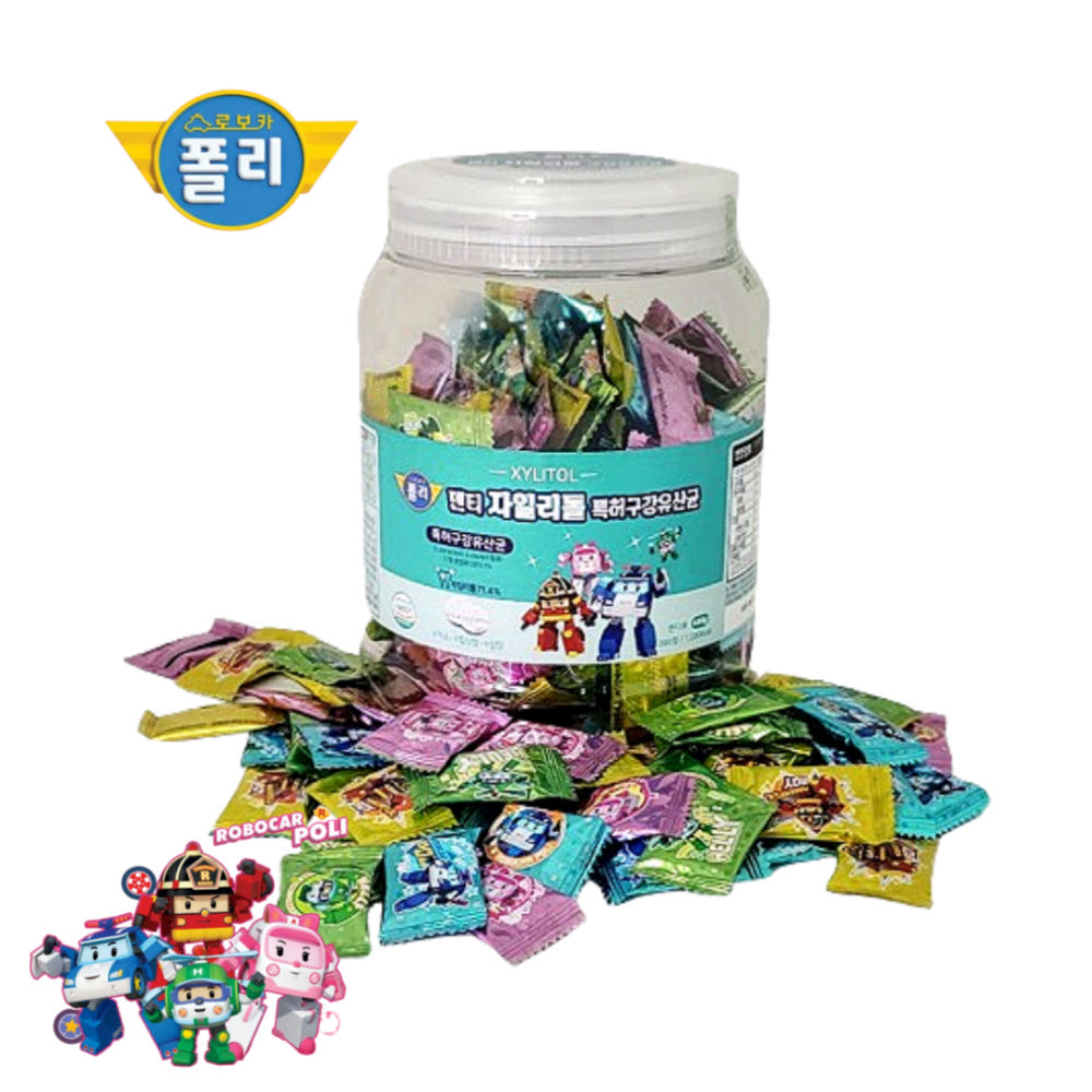 ★타임특가★ [로보카폴리] 덴티자일리톨 특허 구강유산균 2g(70정/200정 선택)