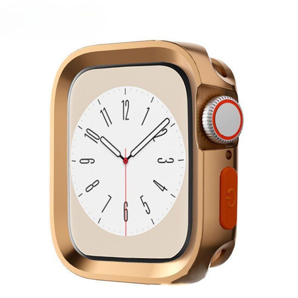 애플워치 10세대 액정 케이스 티타늄 도금 실리콘 베젤 커버 검정색 iwatch S9/8/7 45mm - 상세 이미지 3