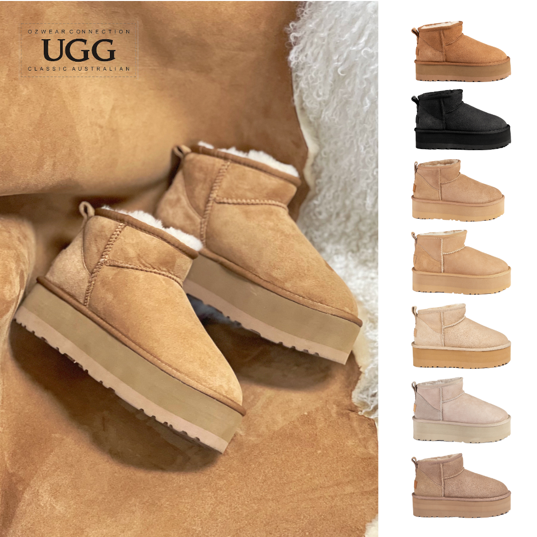 호주 오즈웨어 클래식 울트라 미니 하이 플랫폼 여성 어그 부츠 25FW OB658PP