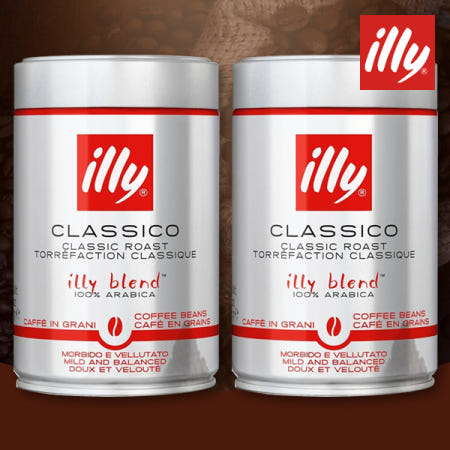 illy 홈카페 클라시코 홀빈 원두 커피 250g x2개 에스프레소 일리