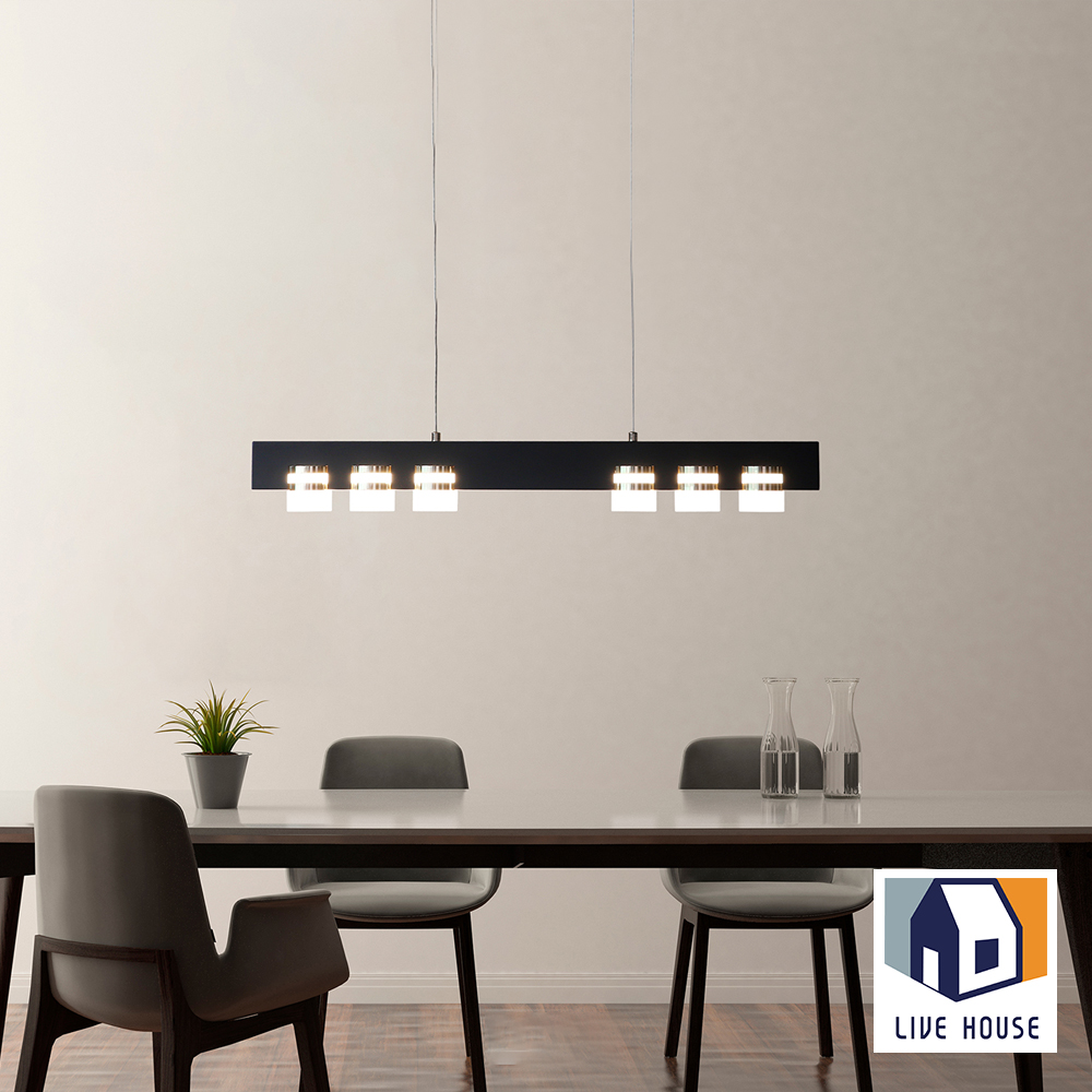 LED 식탁등 카페 인테리어 조명 씨라인 일자 펜던트 6등 화이트