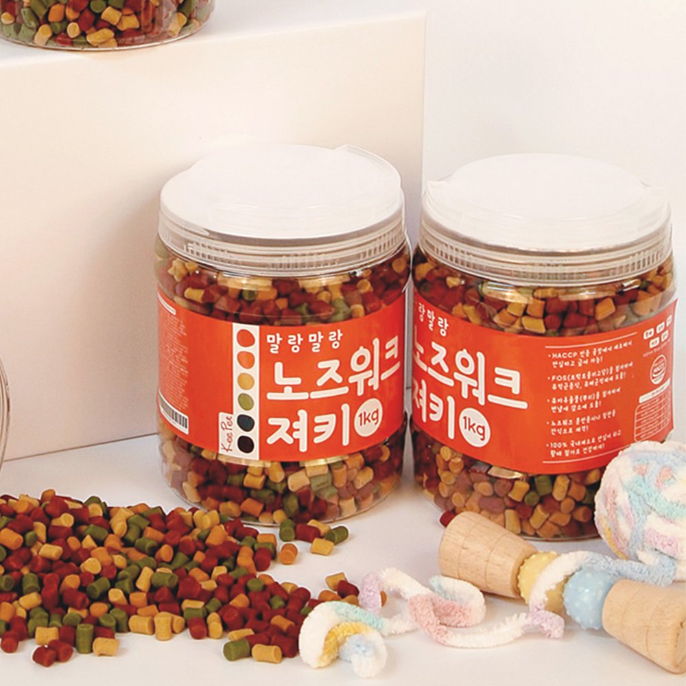 킵펫 국내산 강아지 간식 노즈워크 져키 트릿 혼합맛, 1kg, 2개 - 상세 이미지 3