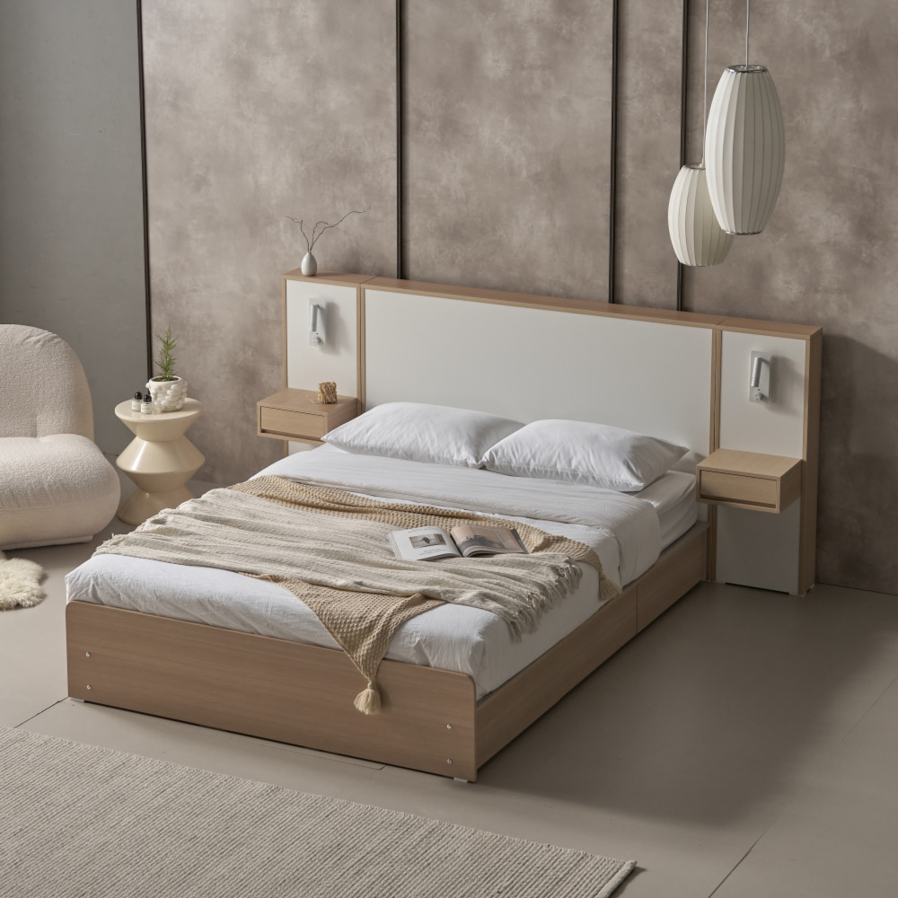 조이 퀸사이즈침대 월넛