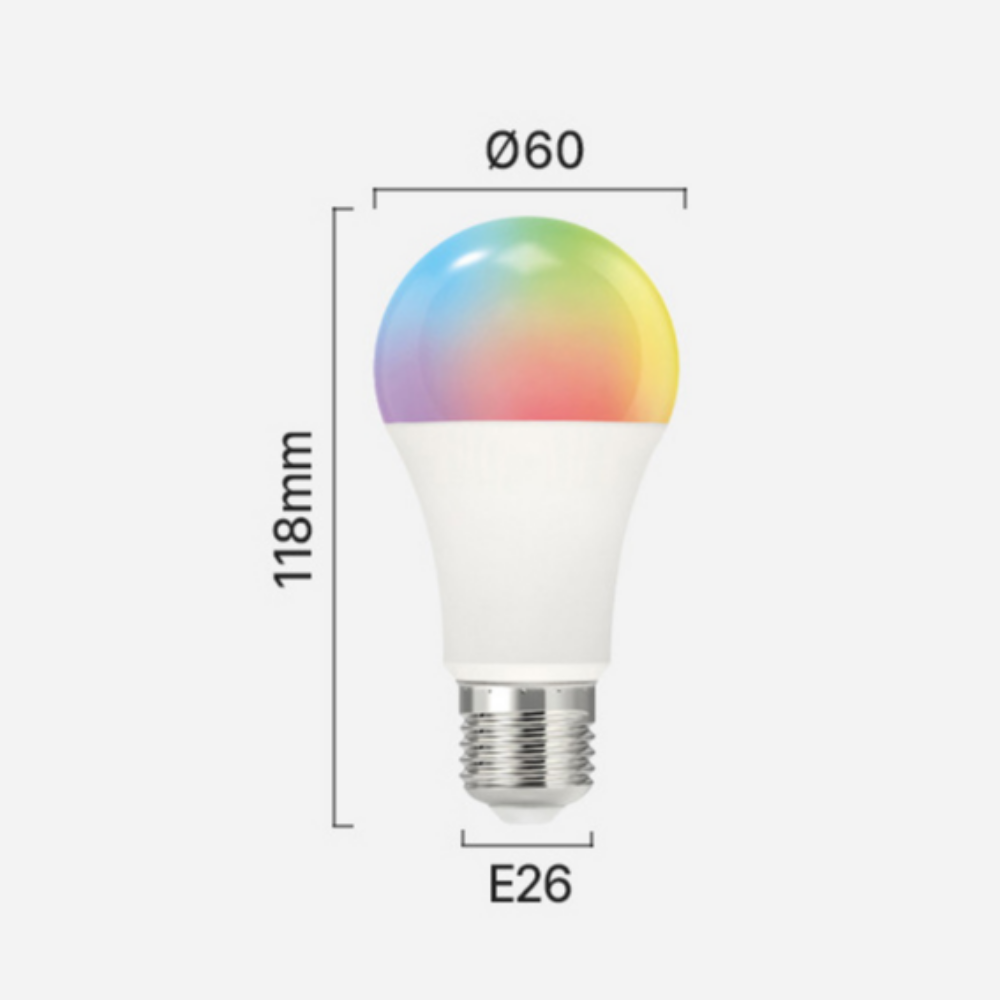 LED 스마트 RGB 전구 E26 9W 색변환 리모컨 밝기조절 조명 - 상세 이미지 5