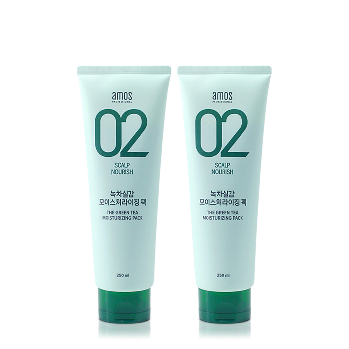 아모스 녹차실감 인텐시브 모이스처 팩 250ml 1+1 - 메인 이미지