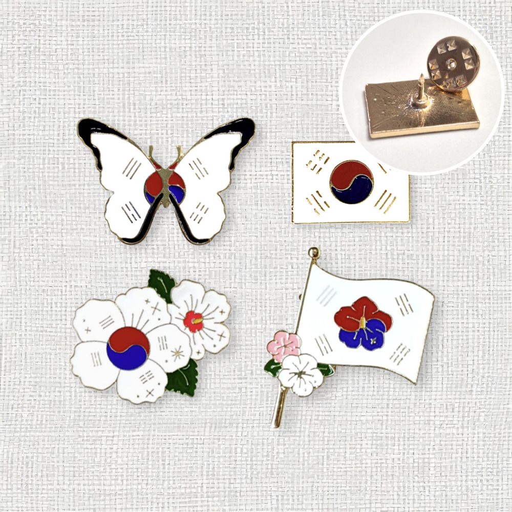 태극기 뱃지 외국인 친구 선물 전역 한국 기념품 가방 - 상품 이미지