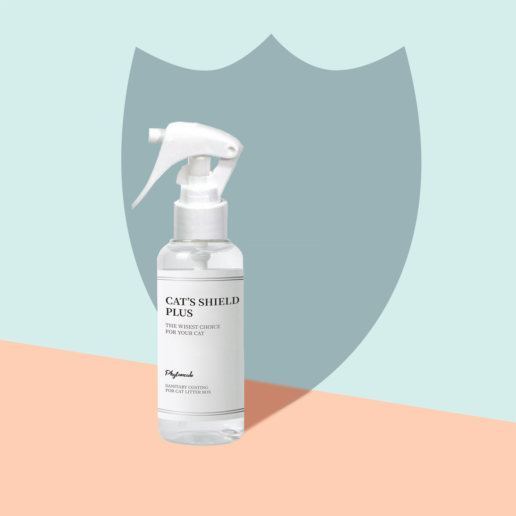 캣츠쉴드 플러스 100ml 고양이모래 떡짐 방지 화장실 코팅제 스크래치 커버 탈취제 - 상품 이미지