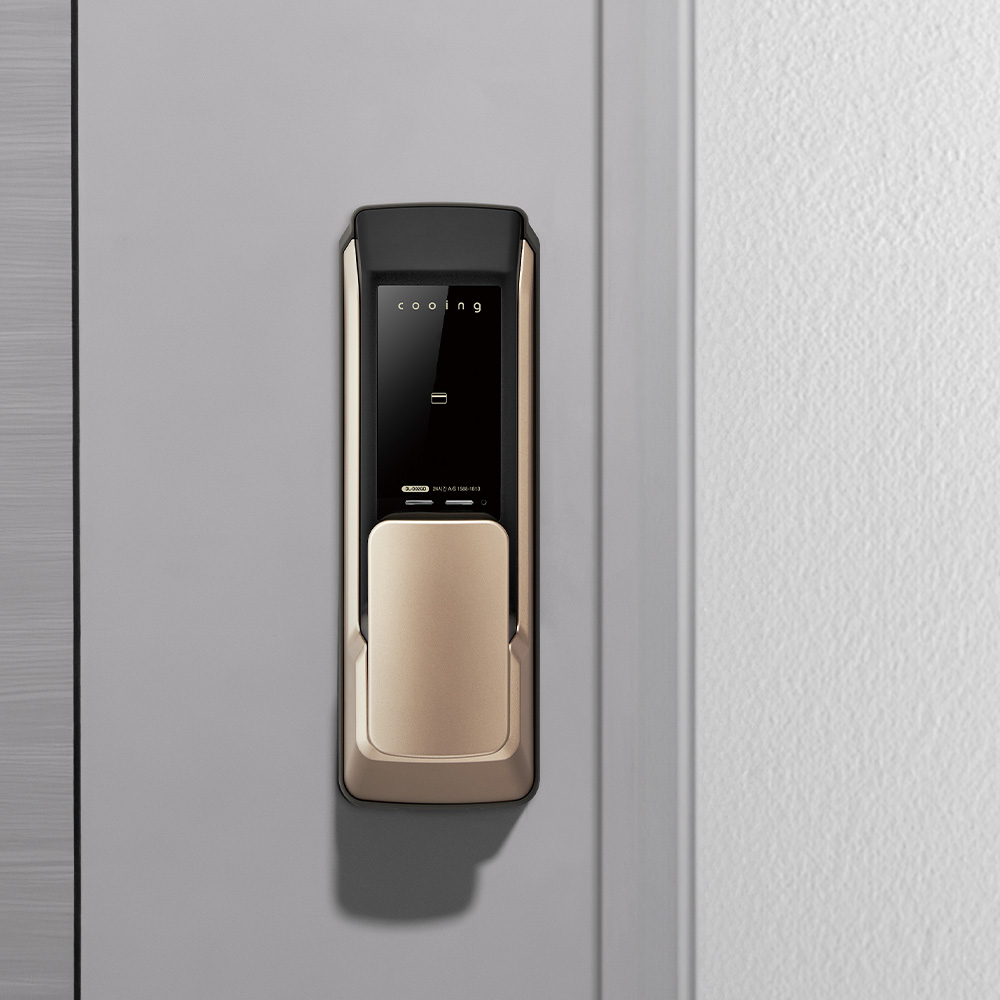 쿠잉 디지털도어락 DL-D02GD 도어록 푸시풀 현관문 무타공 번호키 손잡이 간편 - 상세 이미지 2