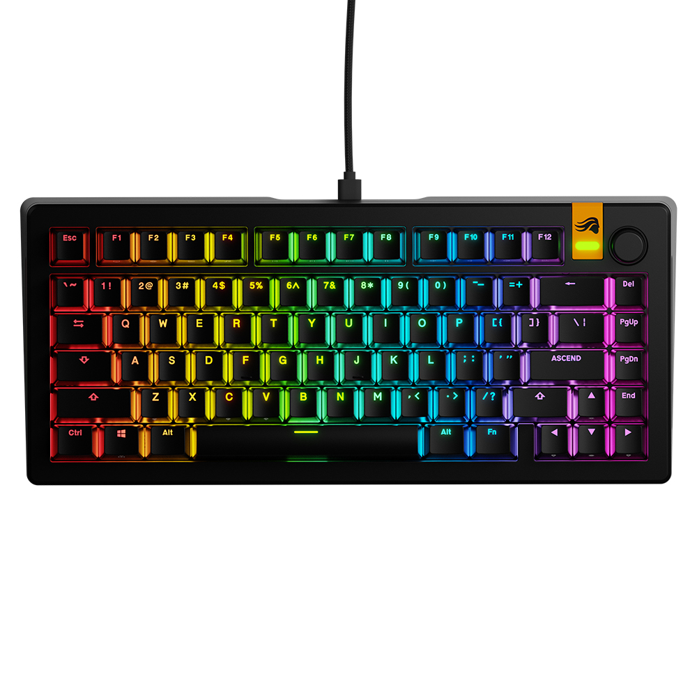 글로리어스 GMMK3 HE 75% Prebuilt 커스텀 래피드 트리거 유선 게이밍 키보드(블랙/화이트) - 상세 이미지 2