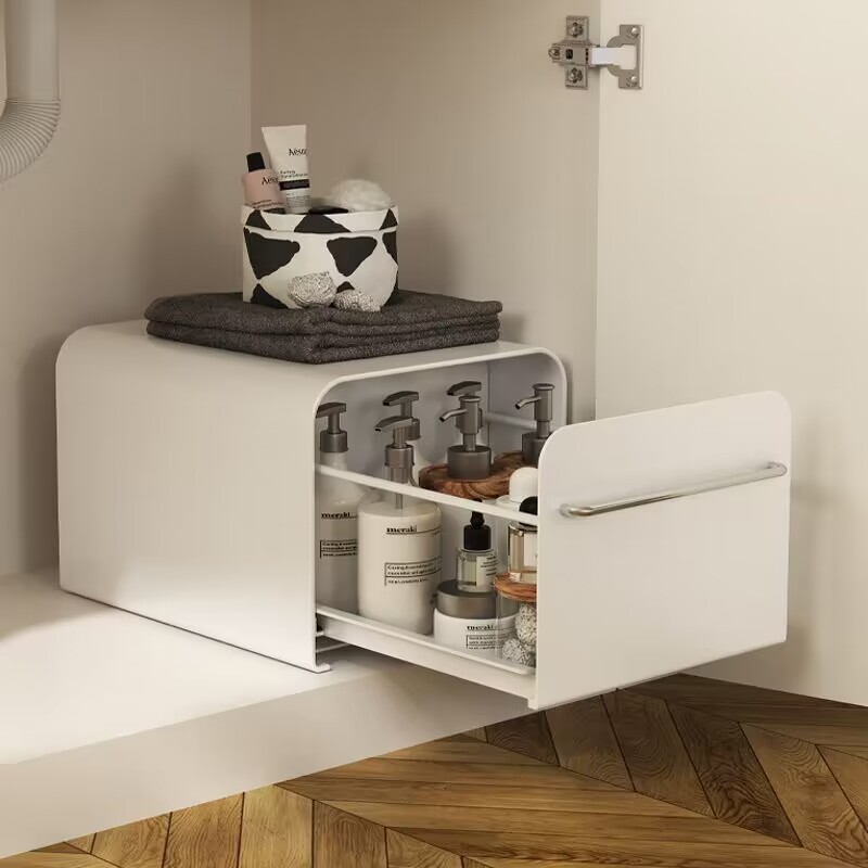 철제수납장 디귿 슬라이딩 주방수납장 양념통 약정리 영양제보관 화장품 선반