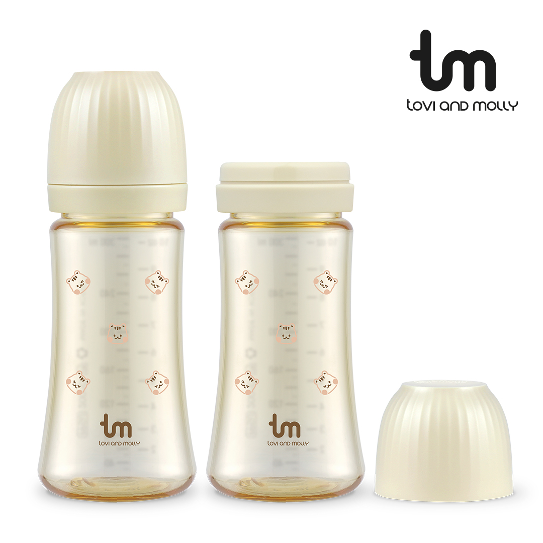 [토비앤몰리] 아기 배앓이 트윈 젖병 돗람이 바닐라 180ml 280ml 노꼭지 - 상세 이미지 2