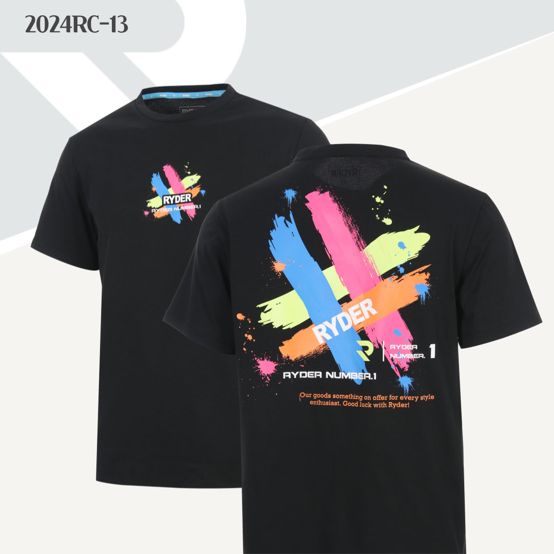 라이더 아울렛 2024RC-13 코튼 공용 반팔티셔츠 배드민턴 탁구 피클볼 스포츠의류 - 상품 이미지