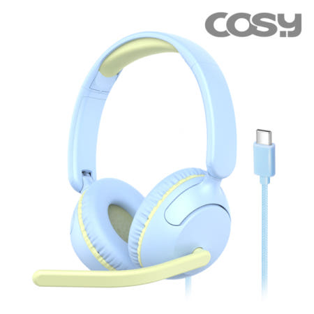 코시 HS2255C 비타 어학용 붐마이크 C타입 헤드셋 (블루)