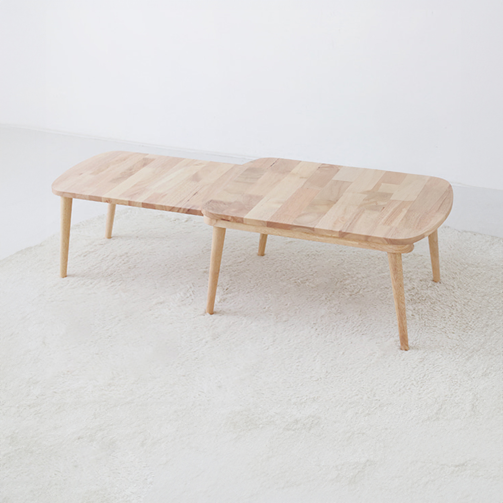 PONDU 확장형 테이블 고무나무 내추럴 6003.7951