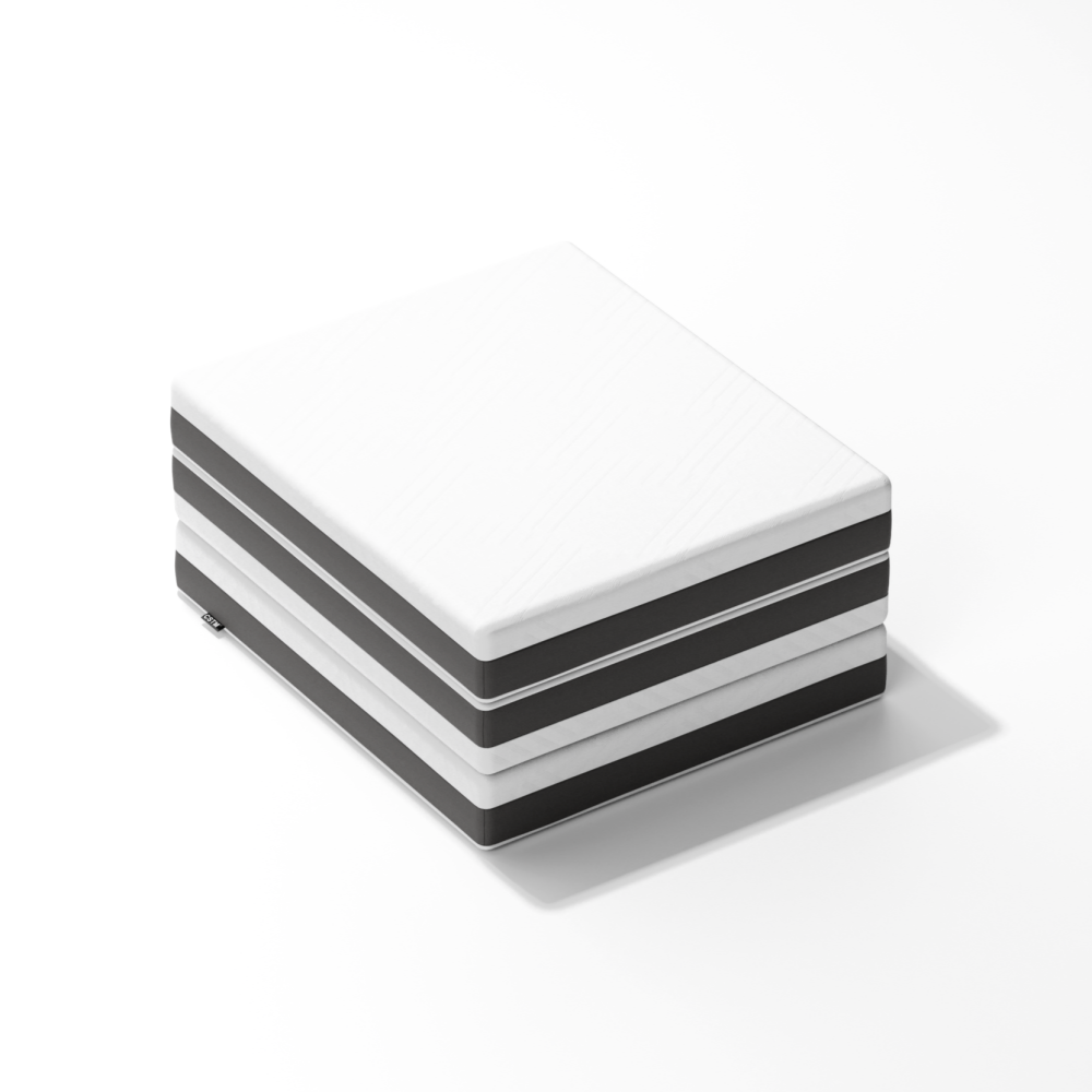 CSTM 맞춤형 1인용 3단 접이식 매트리스 싱글 탄탄한 침대 토퍼 수면매트 12cm MS