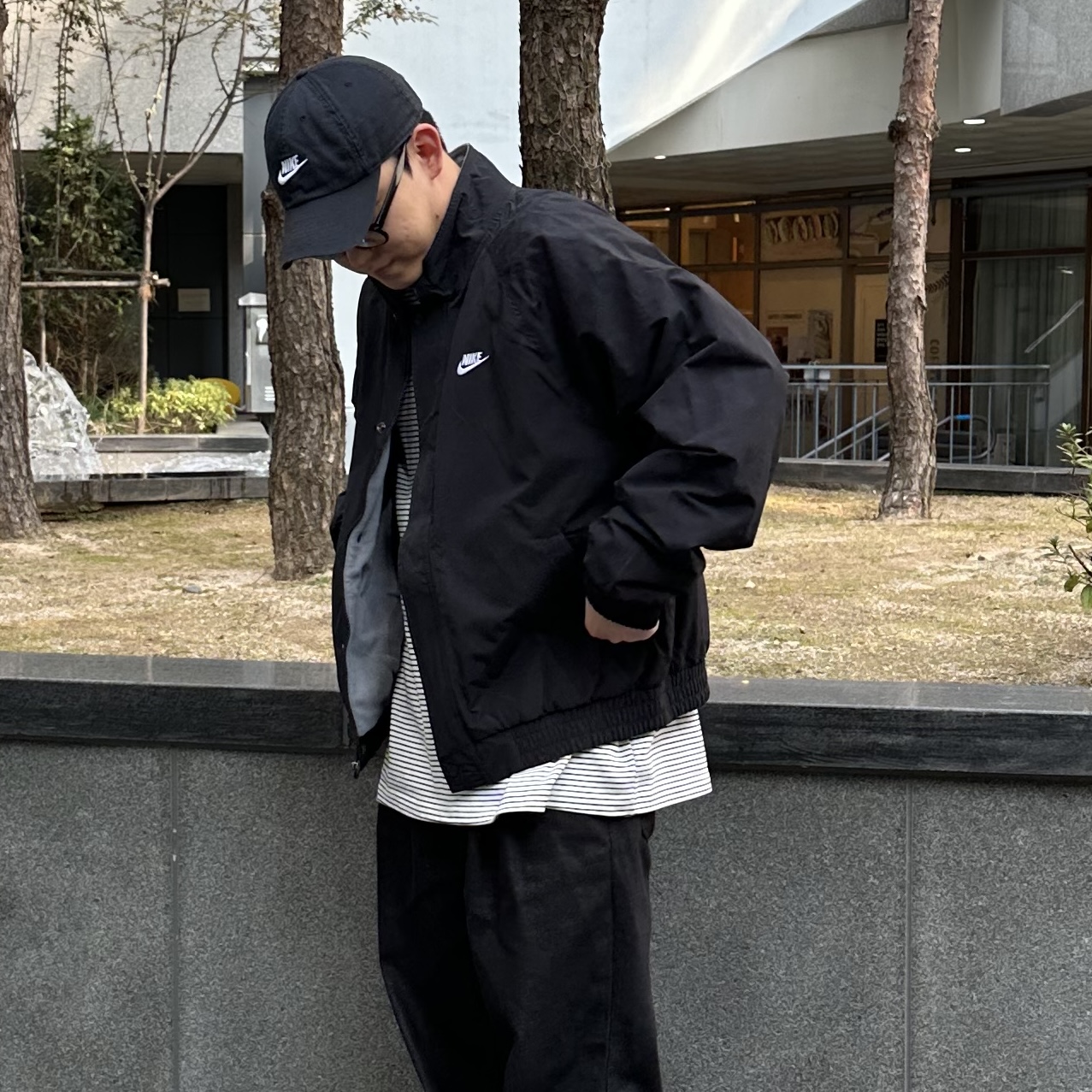 나이키 클럽 퓨추라 우븐 플리스 스탠드카라 기모 자켓 - 메인 이미지