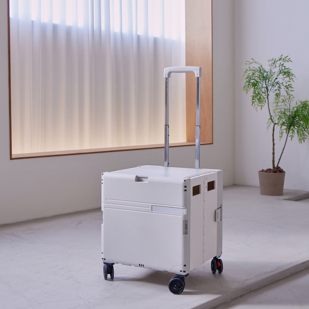 랄라 접이식카트 박스 시장 장바구니캐리어 마트 핸드 쇼핑 폴딩카트 4바퀴L