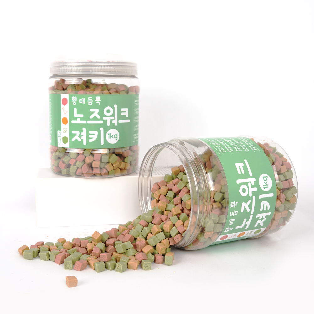 킵펫 국내산 강아지 간식 노즈워크 져키 트릿 황태맛, 1kg, 2개 - 상세 이미지 3