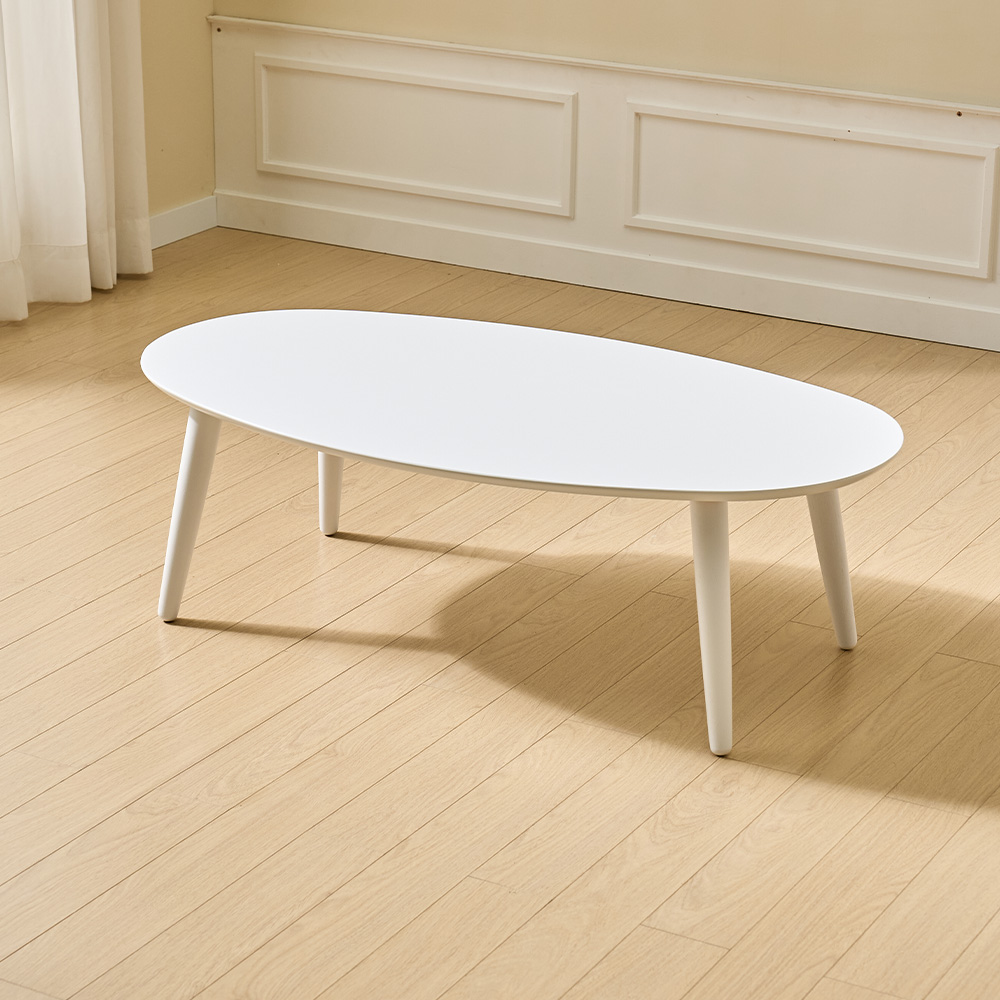 모드 낮은 거실 소파테이블 좌식 테이블 식탁 좌탁 밥상 타원형