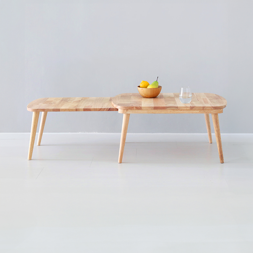 PONDU 확장형 테이블 고무나무 내추럴 6003.7951