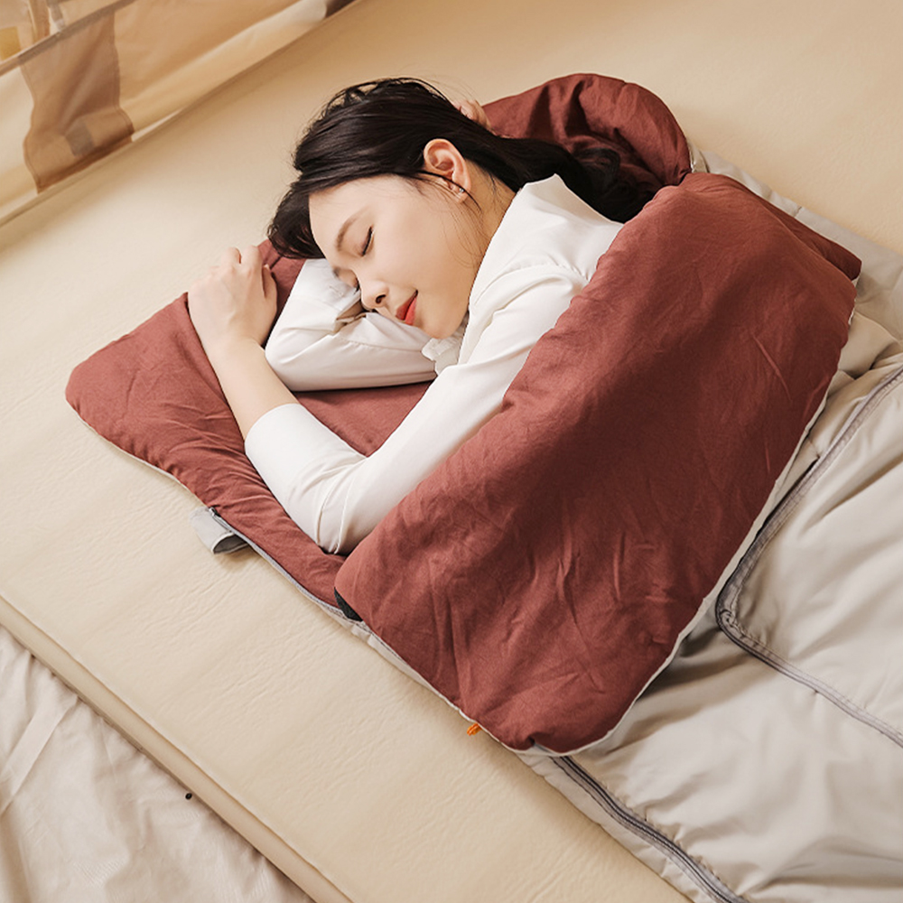에이그라운드 캠핑 침낭 쿠션 차박 사계절 휴대용 베개 이불 - 상세 이미지 4