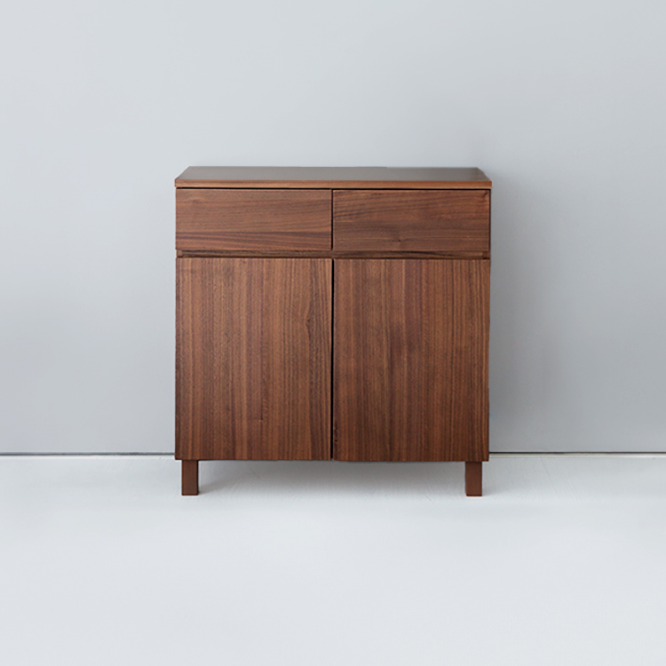 숄리드 4문 수납장 CHM8380B 800x400x830mm, 2단, 미들브라운 5850.2075 - 메인 이미지