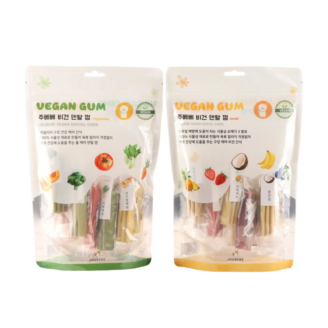 강아지 비건 덴탈 껌 말랑 촉촉 수제 치아건강 강아지간식 비건트릿
