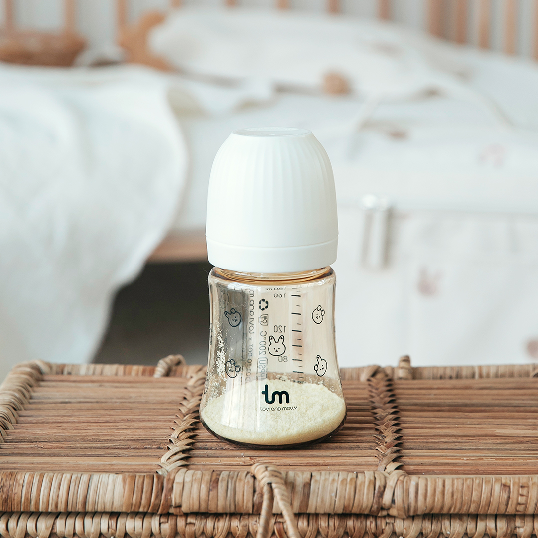 2+2 토비앤몰리 X 돗투돗 PPSU 아기 배앓이 방지 젖병 (젖꼭지 미포함) 180ml, 돗바니 화이트, 4개 - 상세 이미지 2