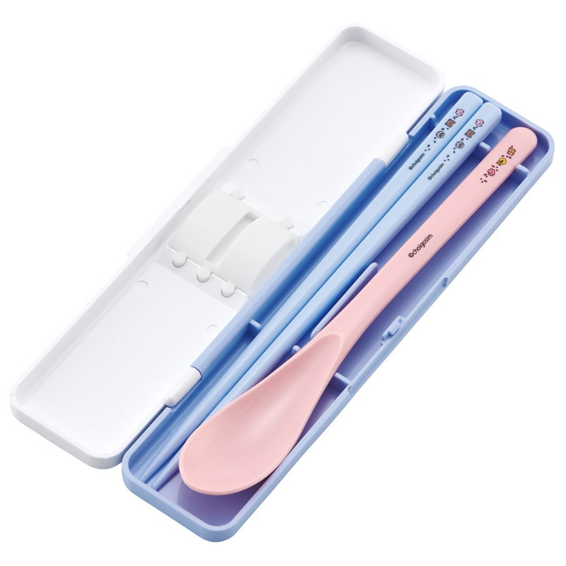 스케이터 최고심 캐릭터 소리나지 않는 항균 콤비세트 (스푼,젓가락,케이스) 18cm CCS3SAAG - 주방·식기 - 하카타몰