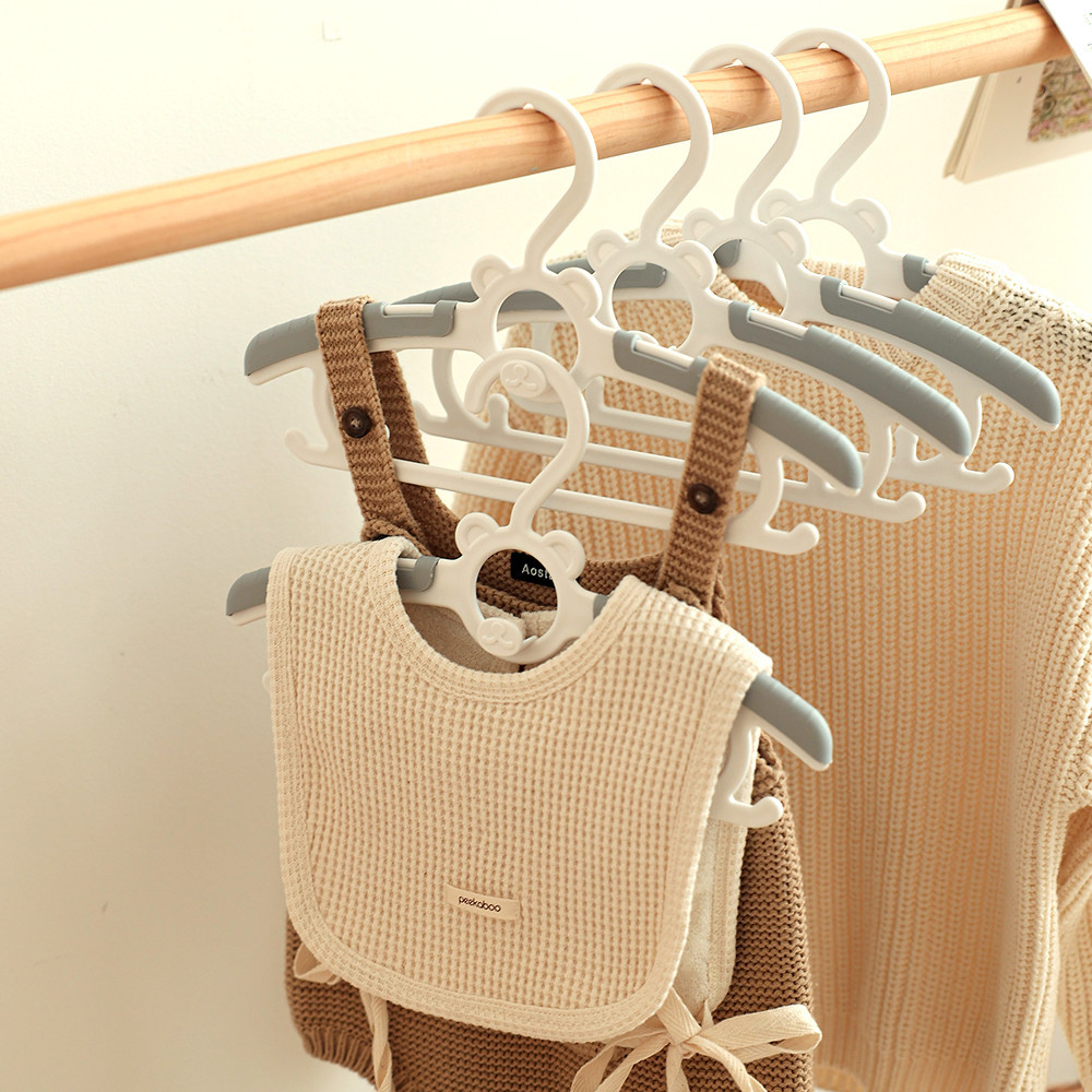 마롤로뜨 아기 옷걸이 20개 길이조절 가능 논슬립 아동 유아 신생아 어린이 옷걸이