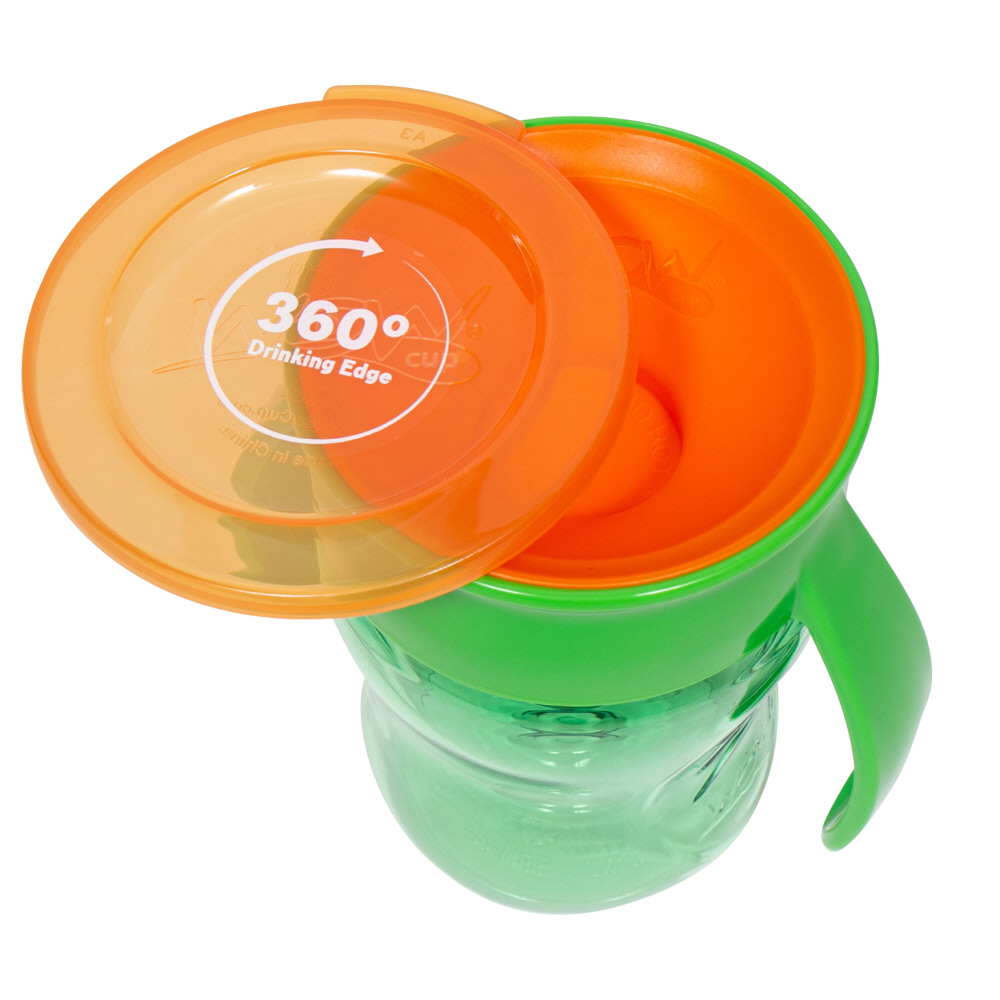 와우컵 베이비 트라이탄 스파우트컵 뚜껑포함 207ml, 1개, 그린
