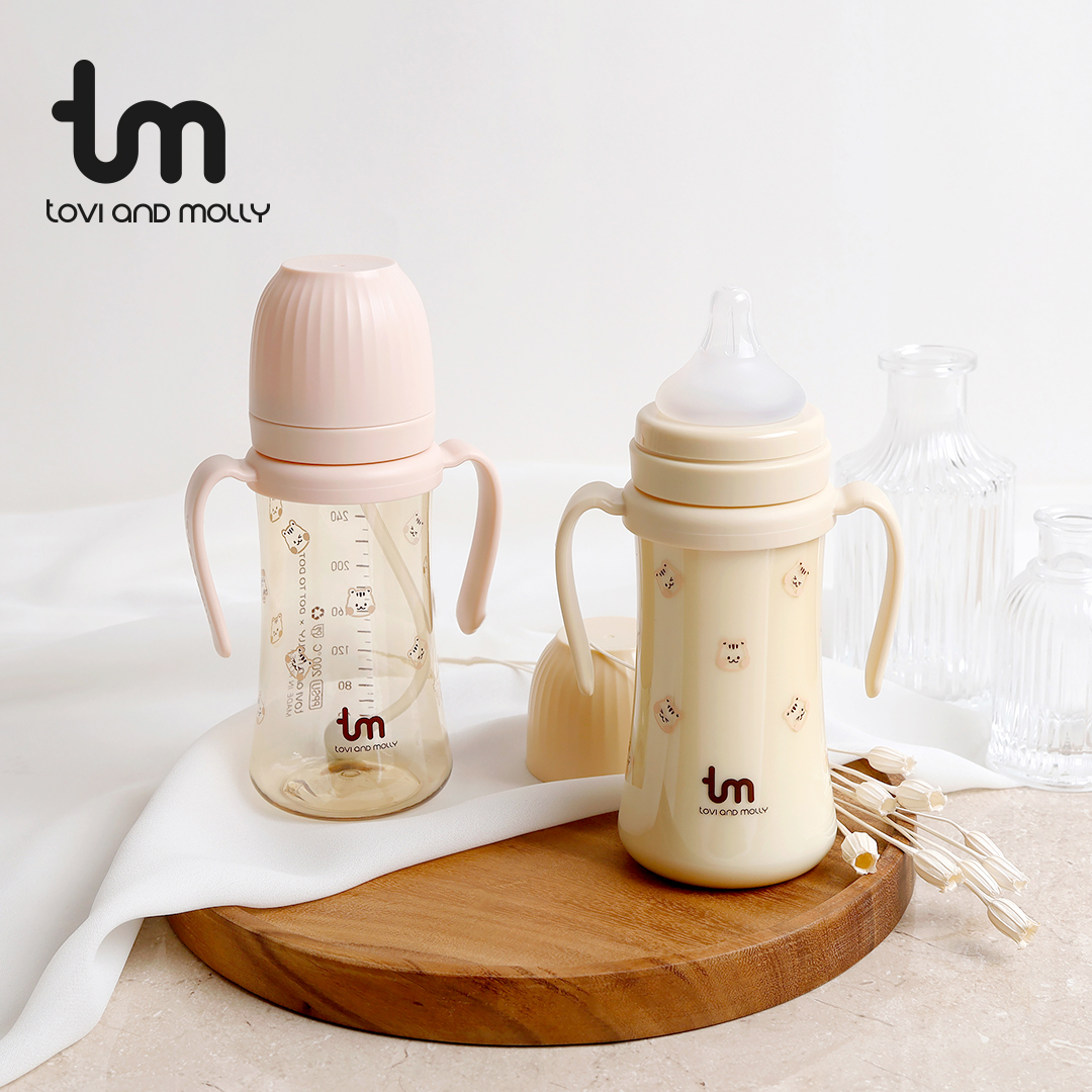 [토비앤몰리] 자기주도 셀프 수유 빨대 젖병 돗바니 돗람이 280ml - 상세 이미지 4