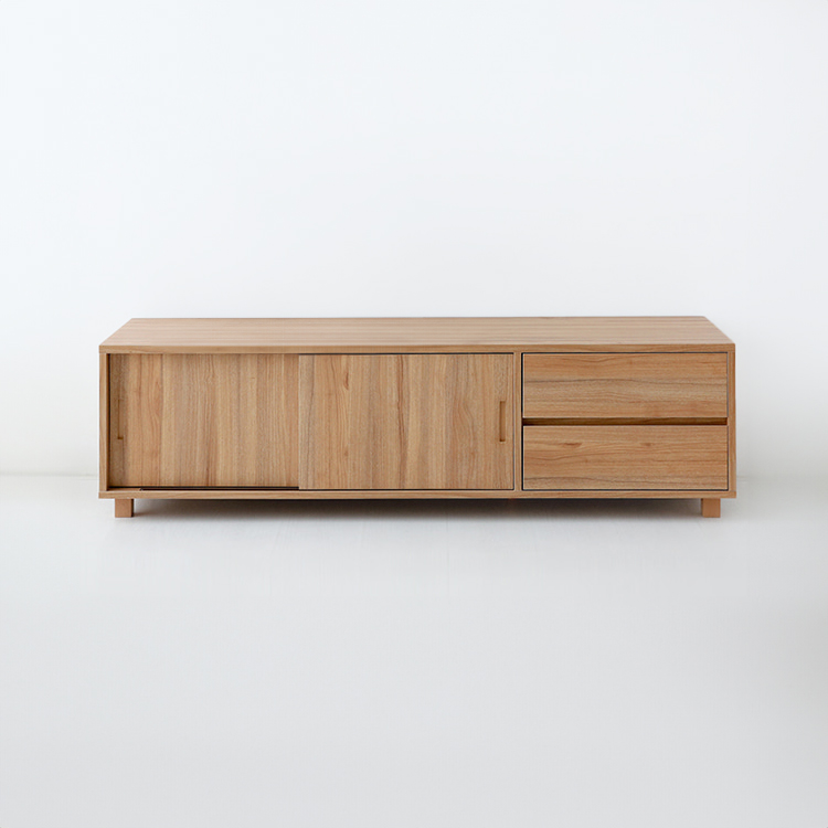 숄리드 TV 거실장 2문 2서랍 BM43150 1500x400x430mm, 캄포어베니어 9397.4154