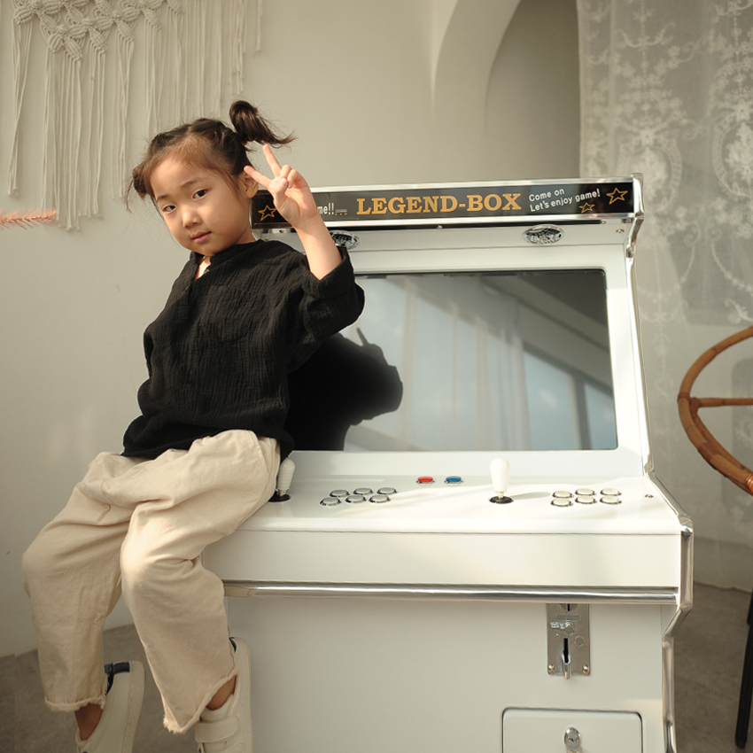 가정용 오락기 좌식형 27인치 레트로게임기 오락실게임기 팩포함