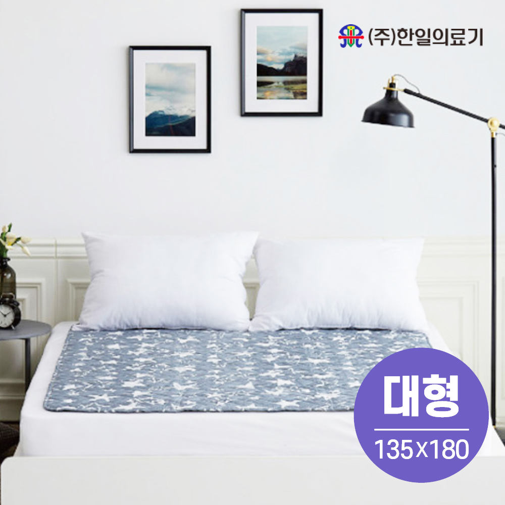 한일의료기 전자파없는 전기요 밀키그레이 스타 - 상품 이미지