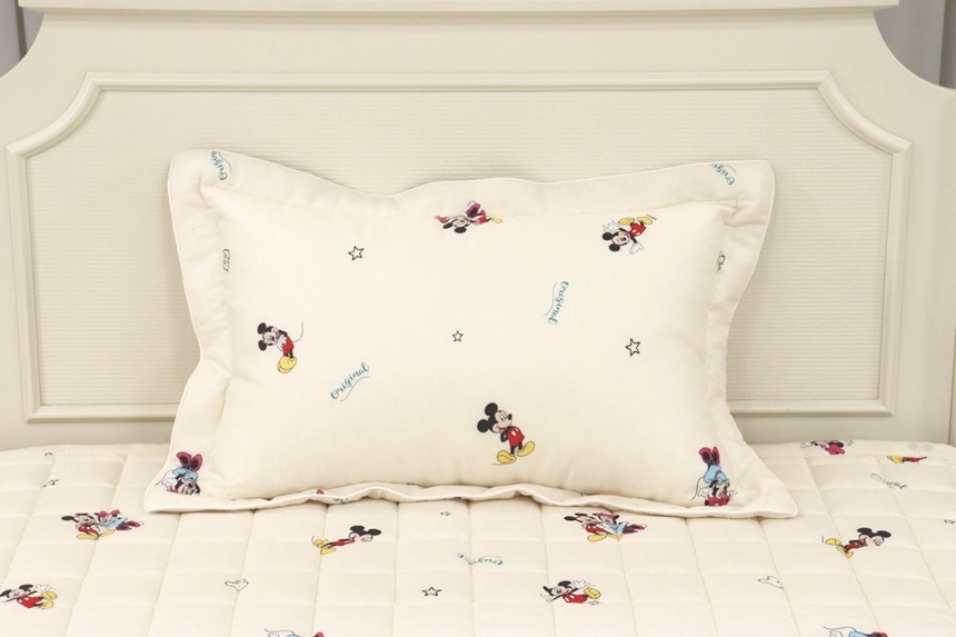 미키마우스 키즈 모달100 어린이 싱글 고정밴드 침대패드 SS