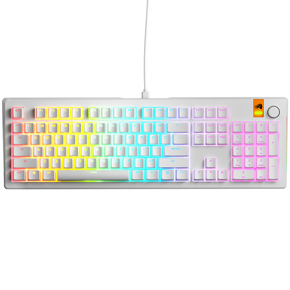 글로리어스 GMMK3 HE 100% Prebuilt 커스텀 래피드 트리거 유선 게이밍 키보드(블랙/화이트) 이미지 6