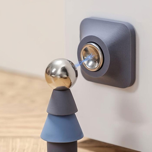 무타공 자석 도어스토퍼 현관문 말발굽 스토퍼